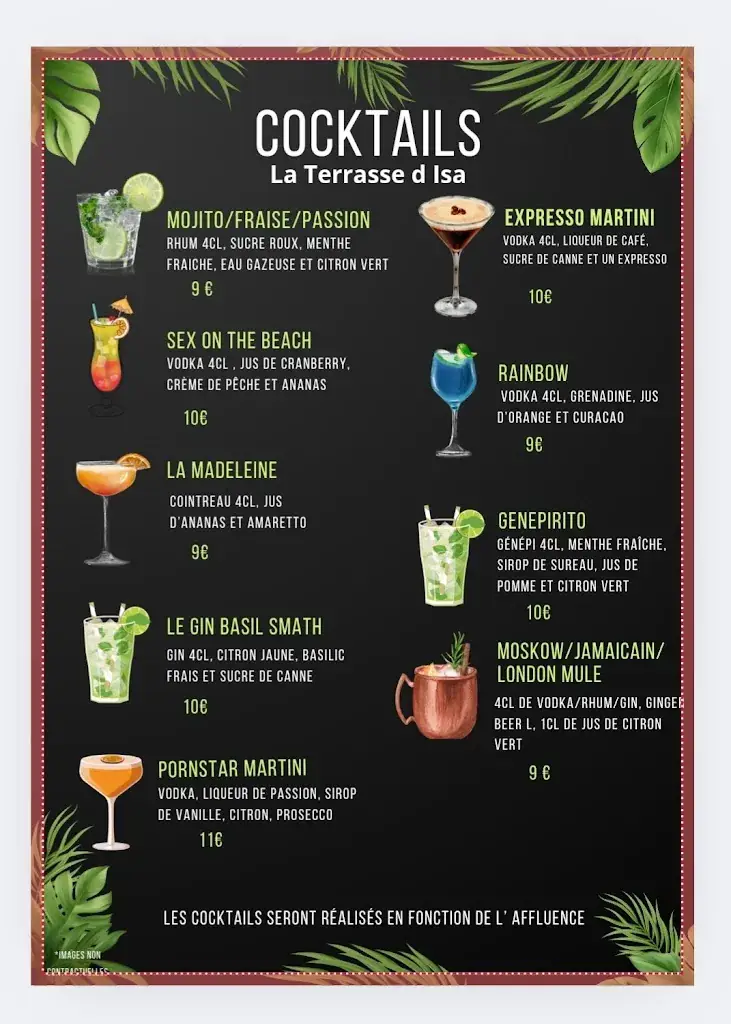 Menu_La Terrasse d'ISA_Beaufort_image_2