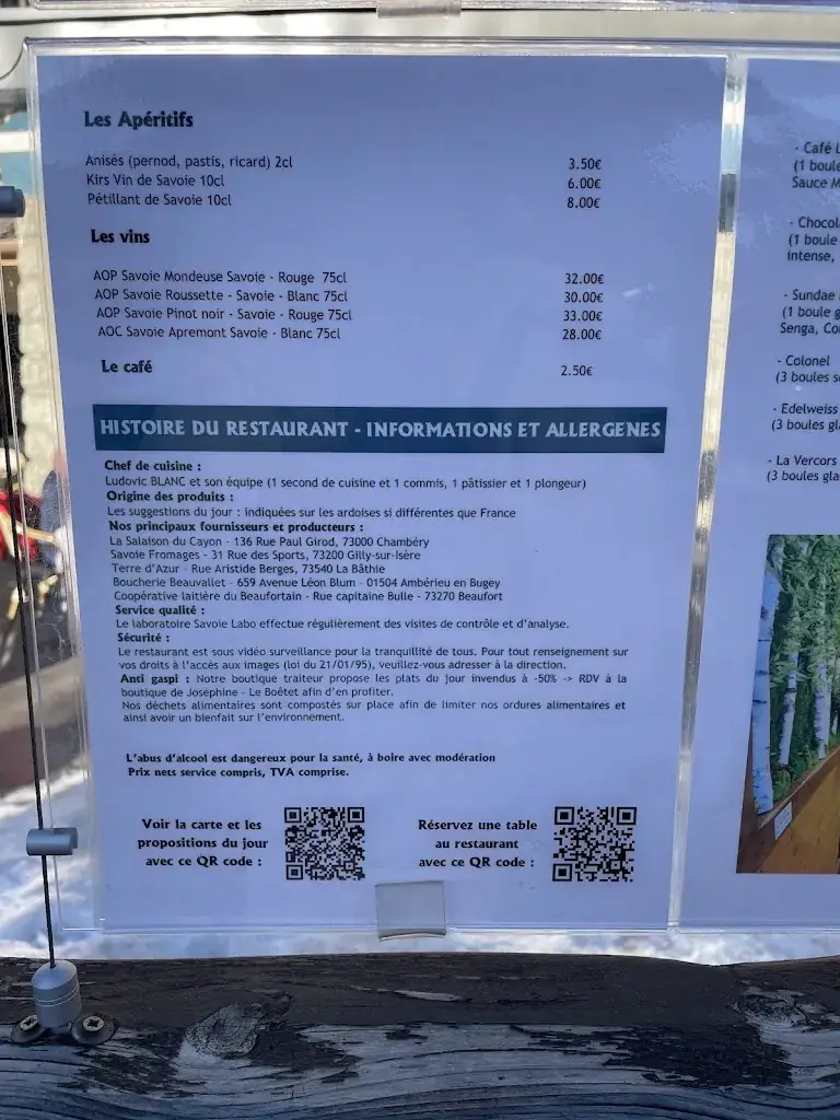 Menu_La Table de Joséphine_Beaufort_image_2