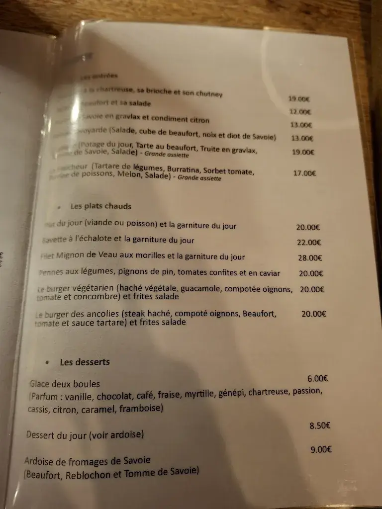 Menu_La Table de Joséphine_Beaufort_image_4