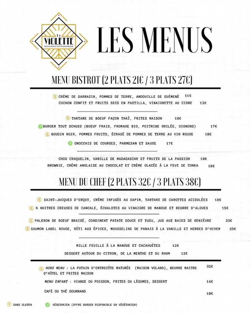 Menu_Bistrot La Violette_Bain-de-Bretagne_image_1