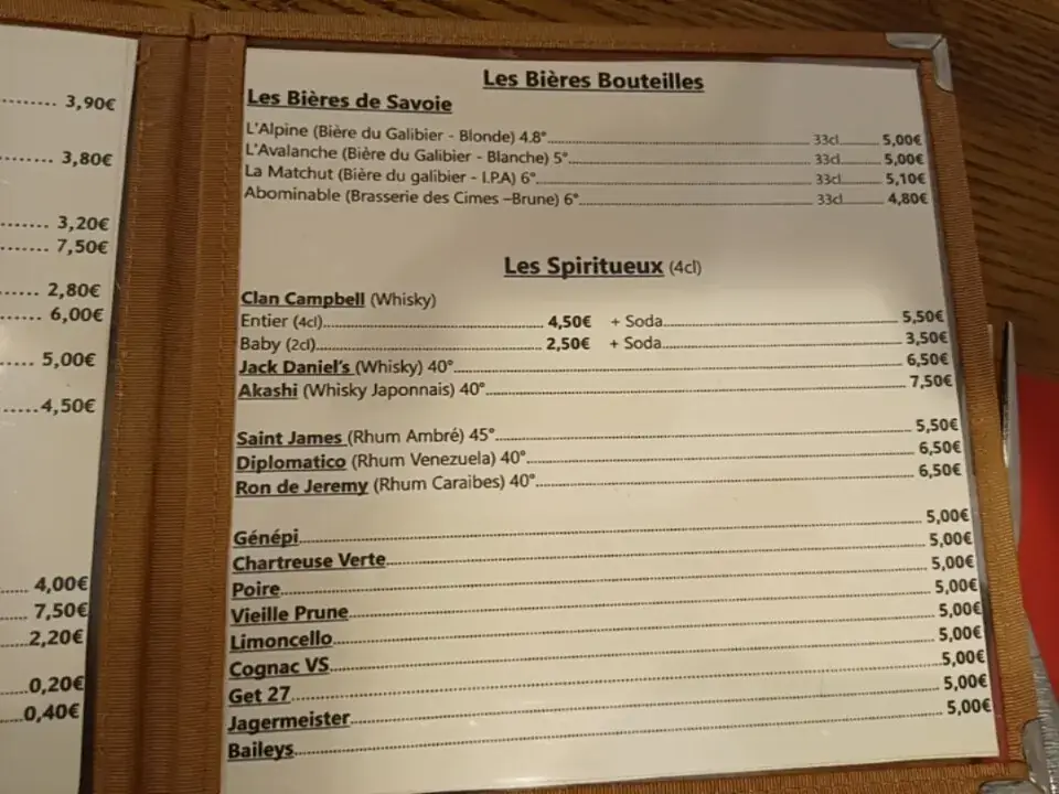 Menu_La Table Du Berger_Beaufort_image_3