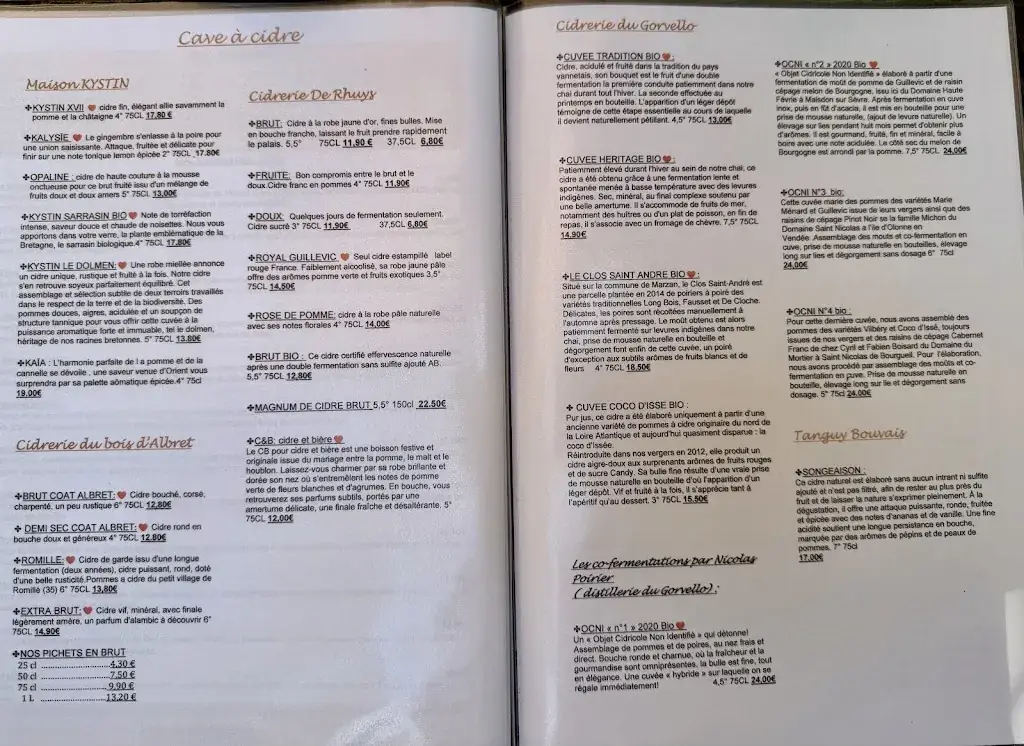 Menu_Crêperie Saint-Sauveur_Auray_image_1