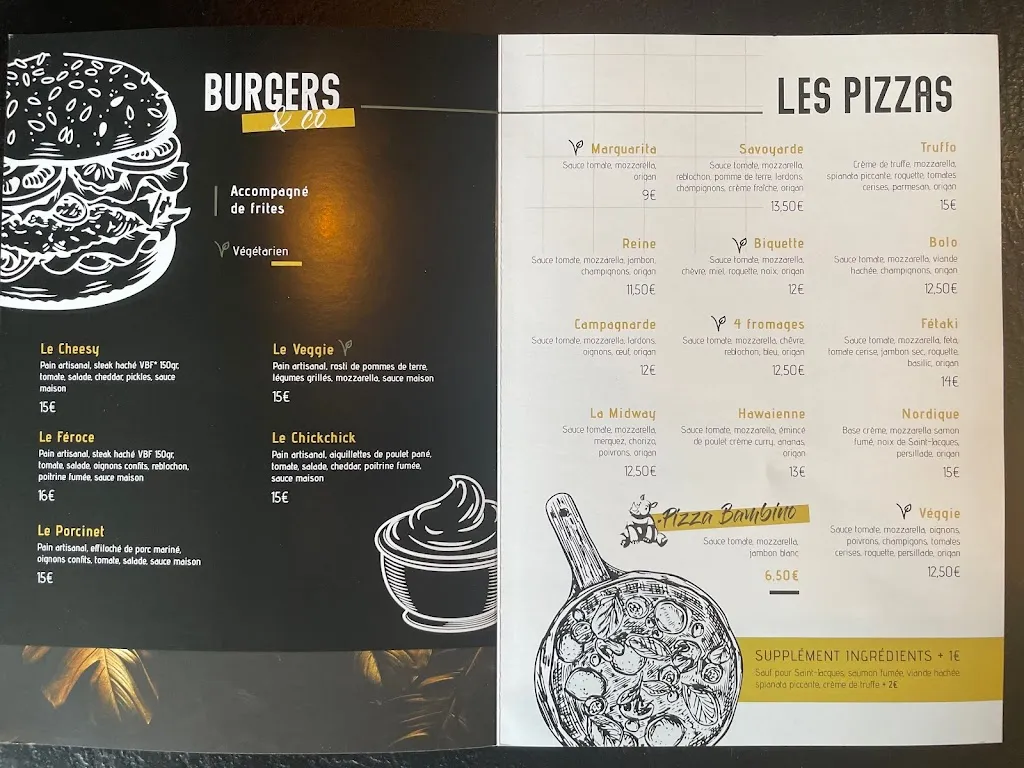 Menu_Restaurant Brasserie Pizzeria Le MIDWAY_Auray_image_1