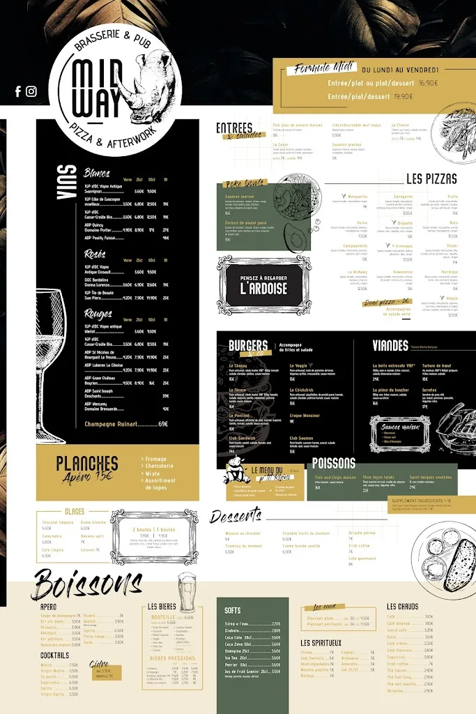 Menu_Restaurant Brasserie Pizzeria Le MIDWAY_Auray_image_3