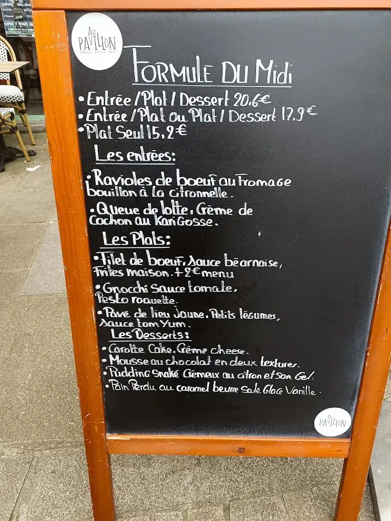 Menu_Au Pavillon_Auray_image_2