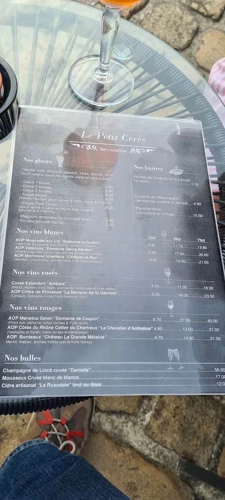 Menu_Restaurant Le Petit Ceres_Auray_immagine_3