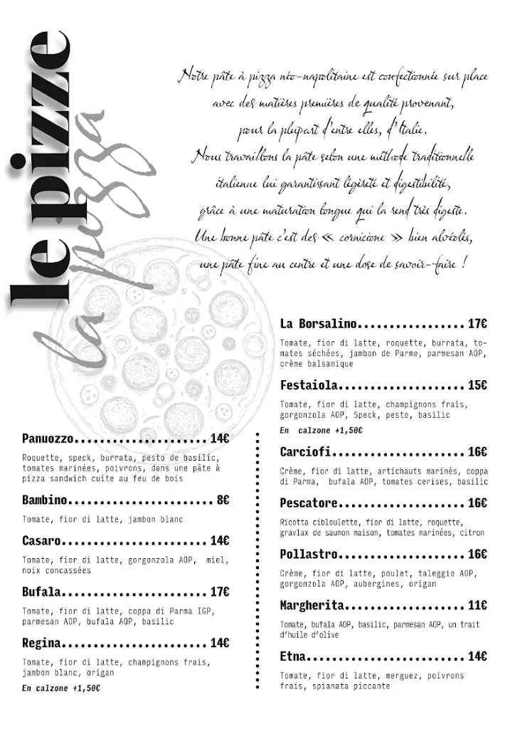 Menu_Restaurant Pizzéria Le Borsalino Auray_Auray_image_3