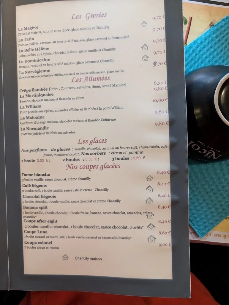 Menü_Crêperie restaurant La Goélette_Baden_Bild_1