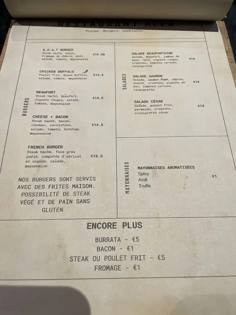Menu_Restaurant Aléa_Beaufort_image_1