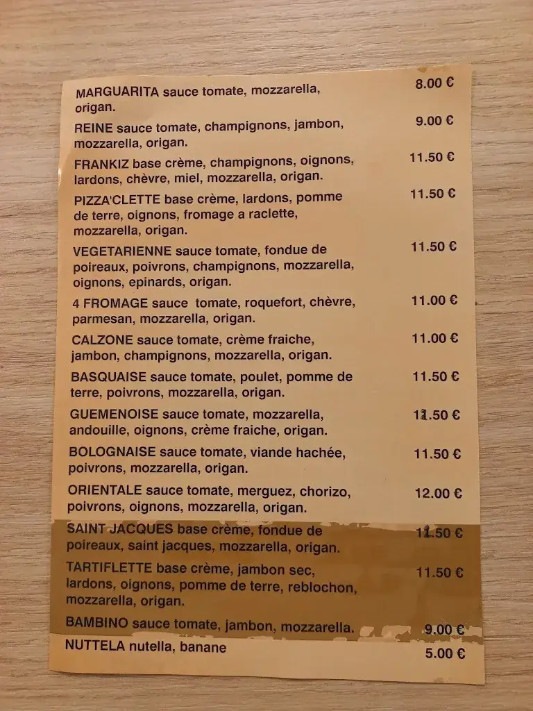 Menu_Le Bar Frankiz_Bégard_immagine_1