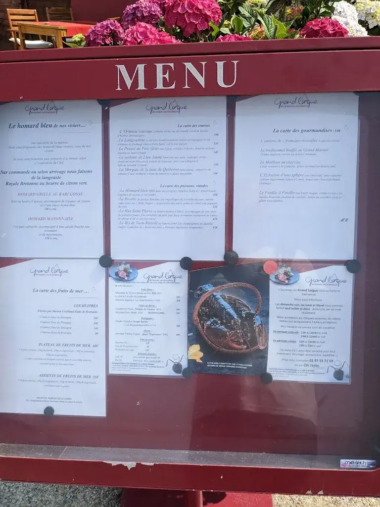 Menu_Le Grand Largue_Arzon_image_1