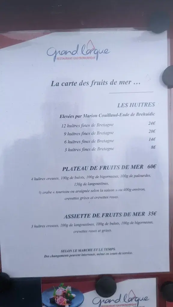 Menu_Le Grand Largue_Arzon_image_2