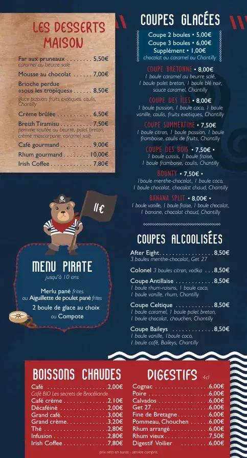 Menu_Le Voilier_Arzon_immagine_3