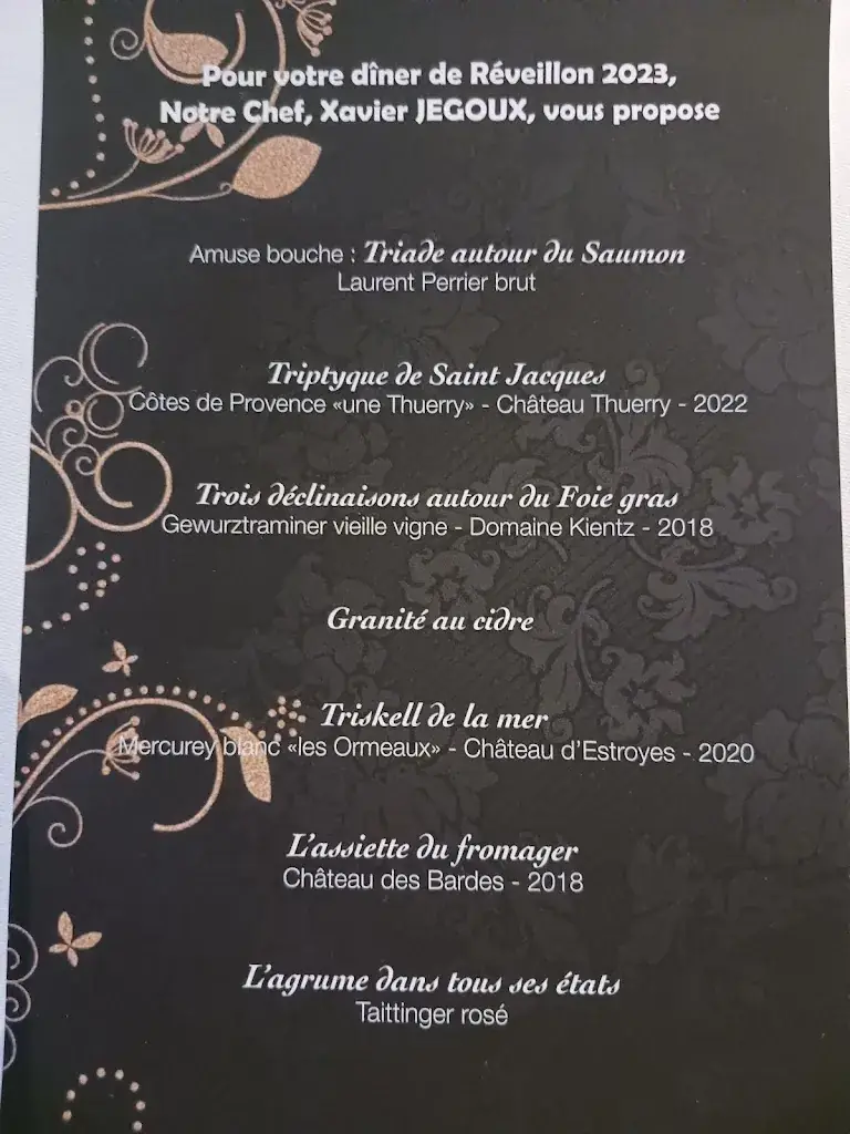 Menu_Le Safran - Miramar La Cigale_Arzon_immagine_1