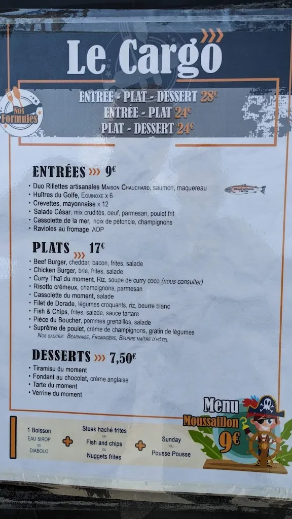 Menu_Le Cargo_Arzon_image_1
