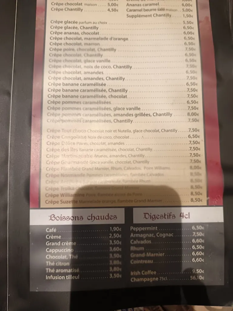 Menu_Crêperie De Brocéliande_Arzon_immagine_3