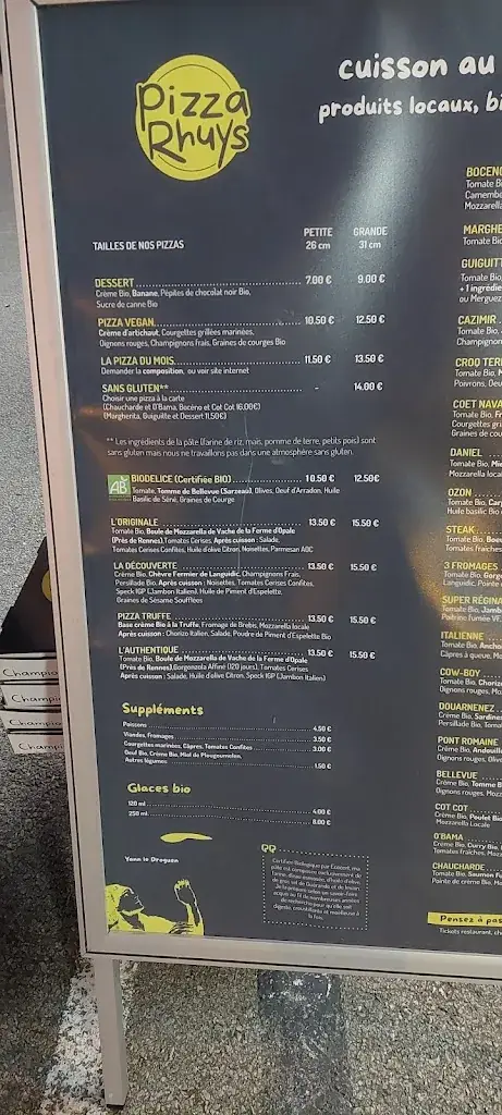Menu_Pizza Rhuys Arzon_Arzon_immagine_4