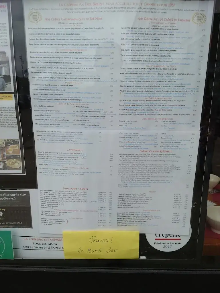 Menu_Crêperie An Dol Breizh Audierne_Audierne_image_4