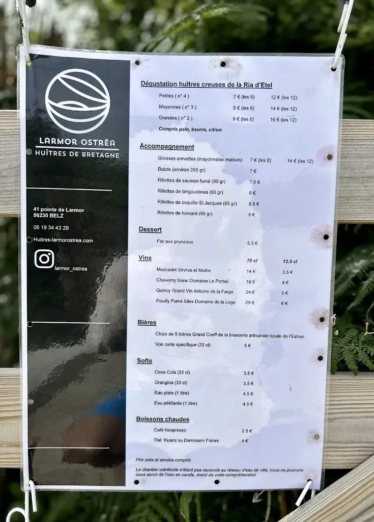 Menu_Bar à Huîtres Larmor Ostrea • Dégustation & Animation_Belz_image_3