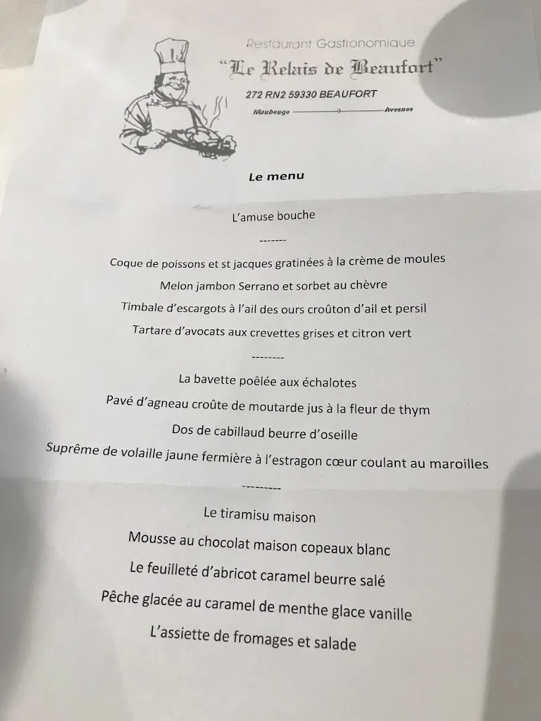 Menu_Le Relais de Beaufort_Beaufort_image_2