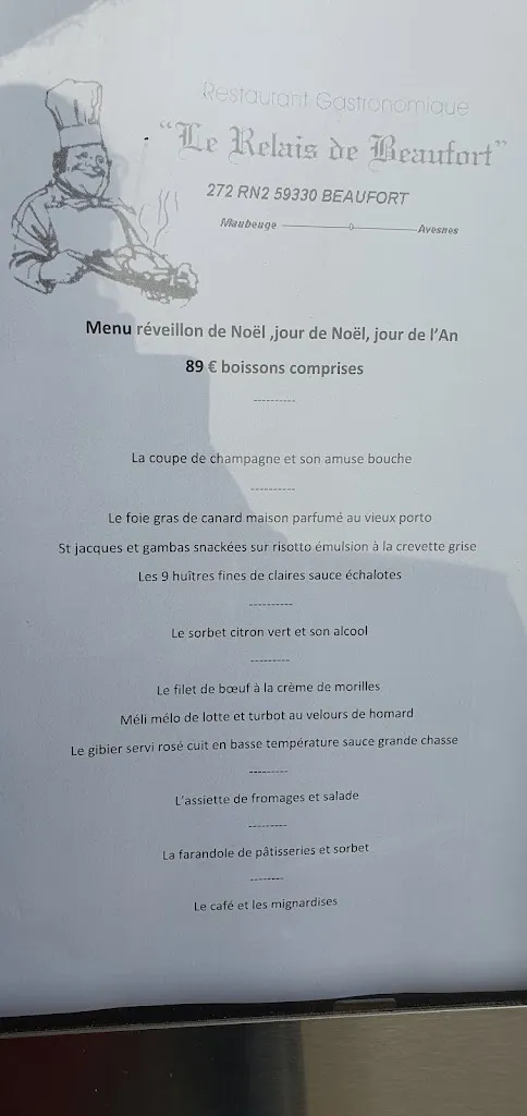 Menu_Le Relais de Beaufort_Beaufort_image_3