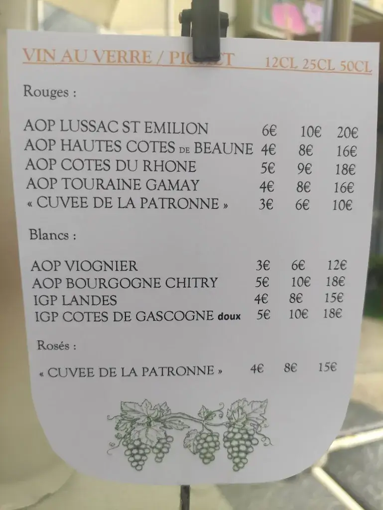 Menu_Le coin des Artistes_Gacilly_immagine_1