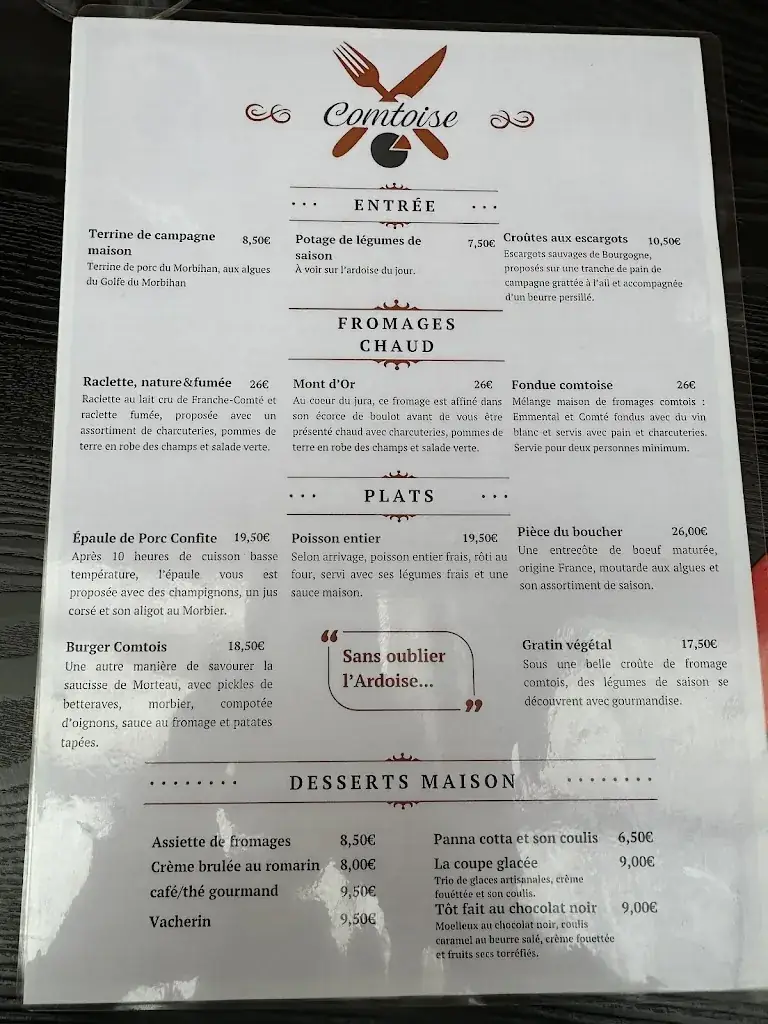 Menu_La Comtoise_Redon_image_1