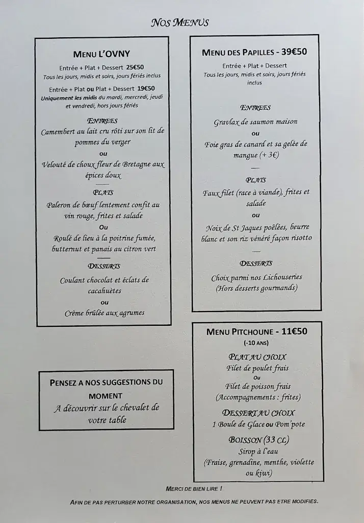 Menu_Restaurant L'OVNY_Bénodet_image_1