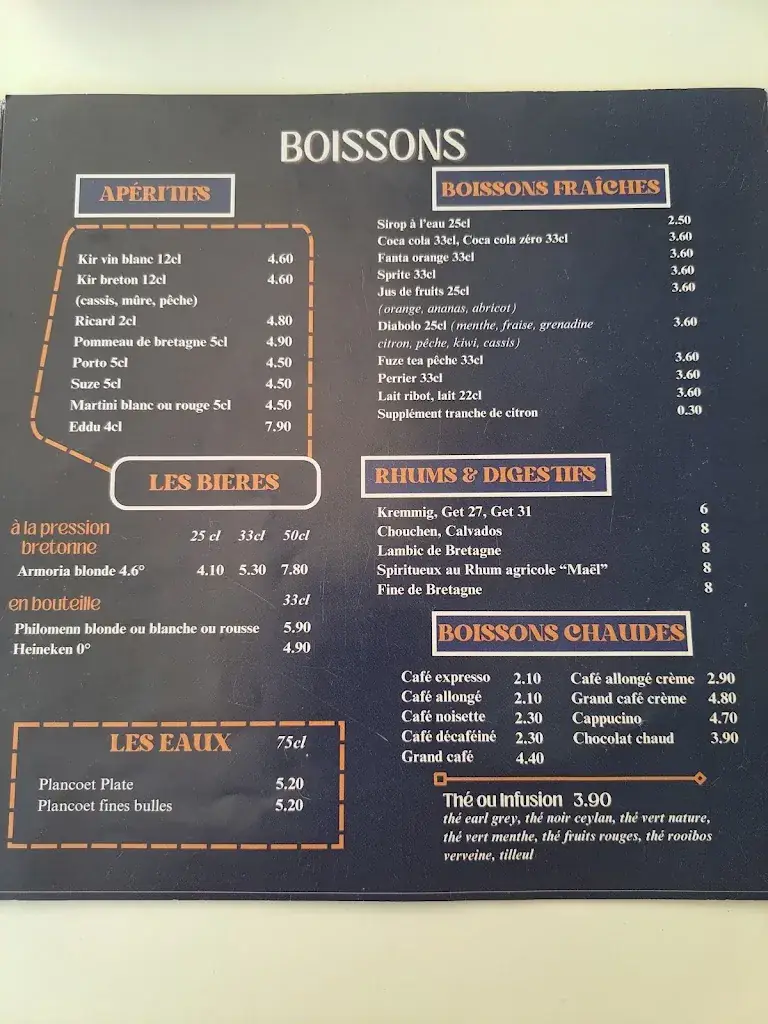 Menu_La Mouette Rieuse_Bénodet_image_1