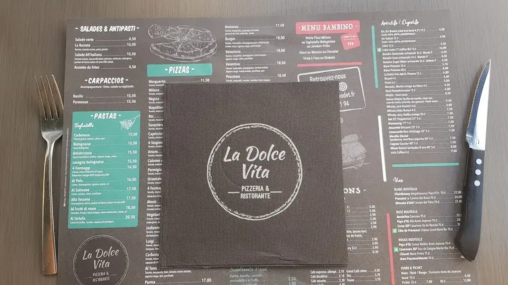 Menü_La Dolce Vita_Bénodet_Bild_1