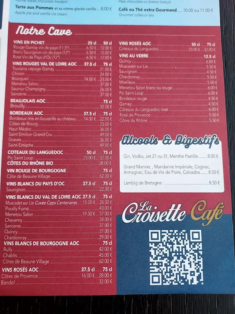 Menu_La Croisette Café_Bénodet_image_4