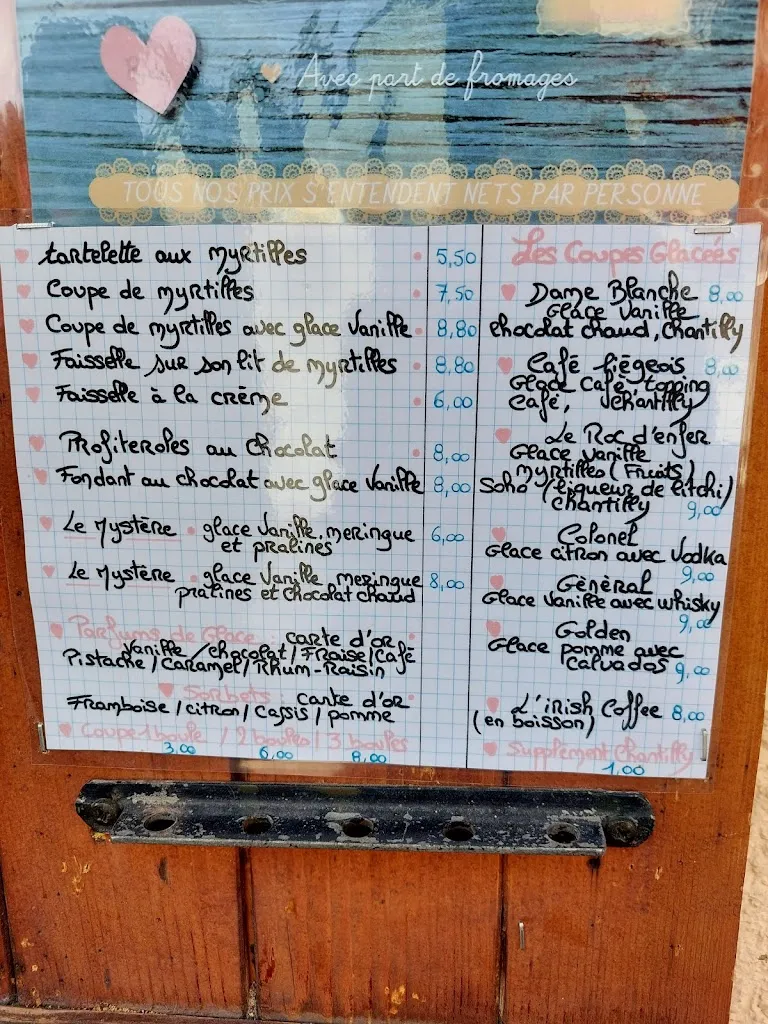 Menü_Café de la Chevrerie_Bellevaux_Bild_1