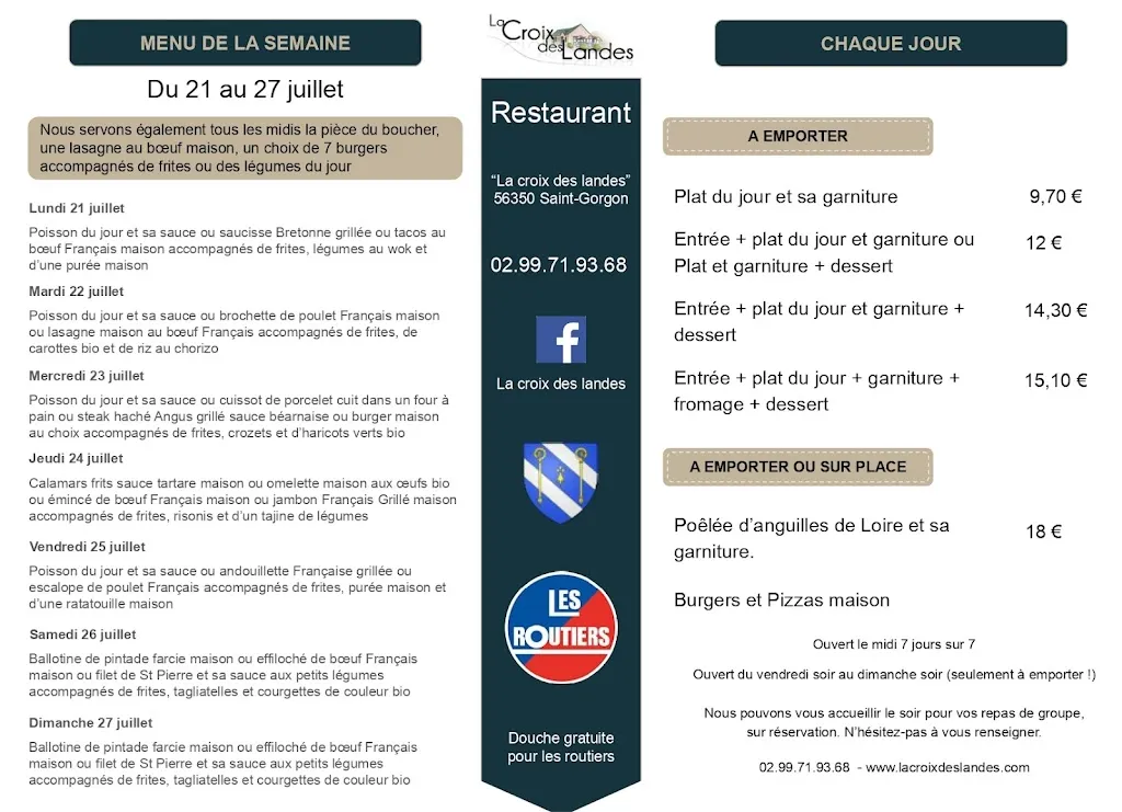 Menü_La croix des landes_Saint-Gorgon_Bild_1