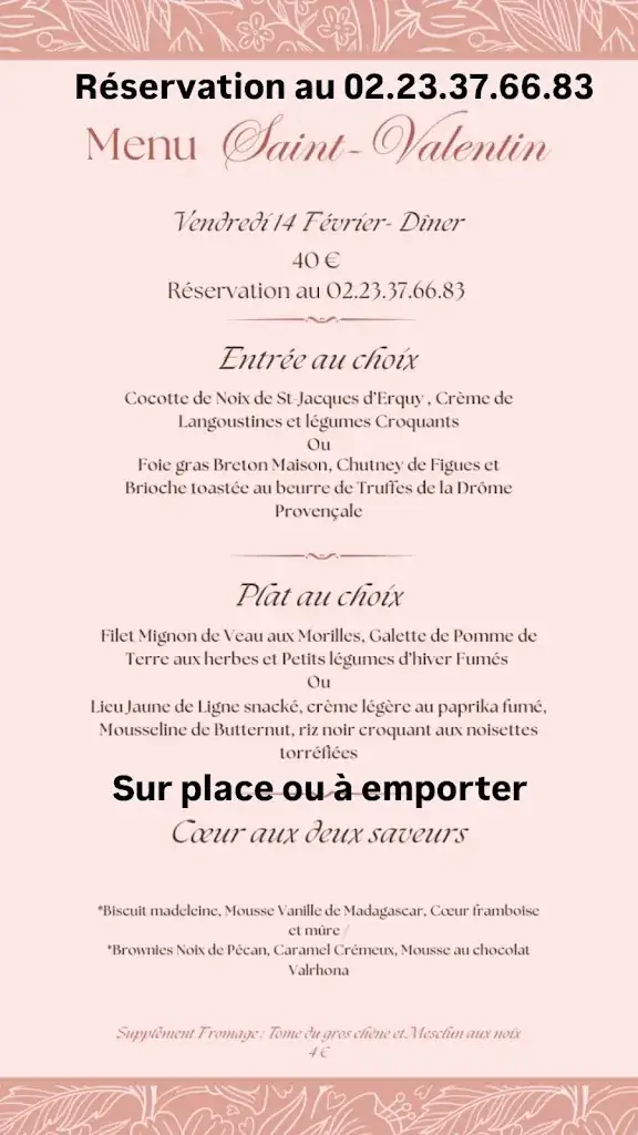 Menu_Du Sud à l'Ouest Restaurant_Betton_image_1