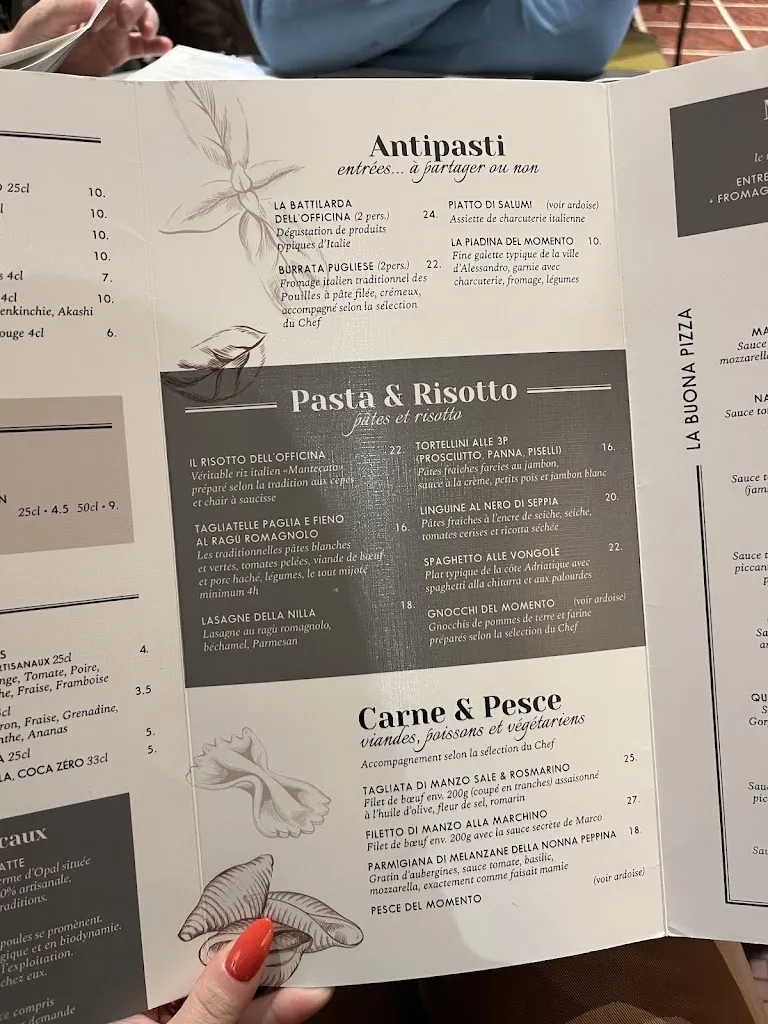 Menu_L’Officina Ristorante Italiano_Betton_immagine_3