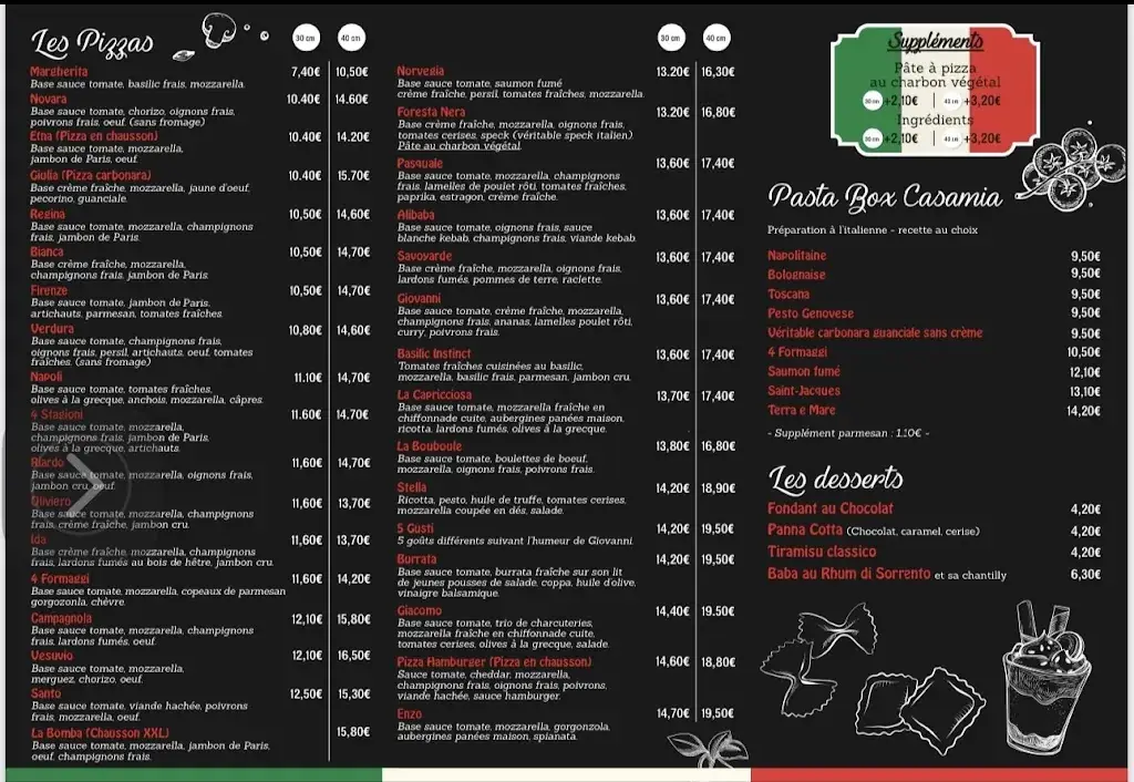 Menu_Pizzeria Casamia_Betton_image_1