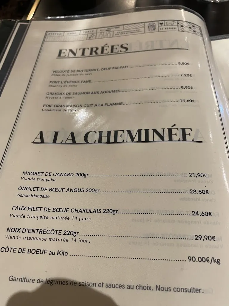 Menu_Restaurant Le Repaire ⋅ Brest_Brest_image_4