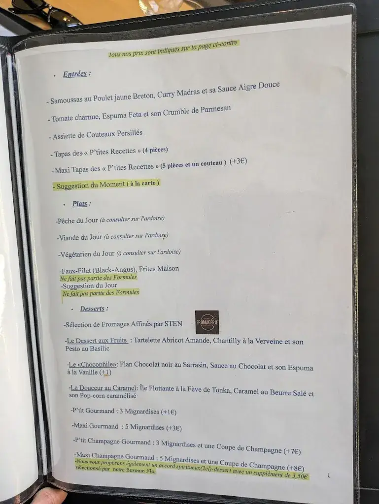 Menu_Les Ptites Recettes_Brest_image_1