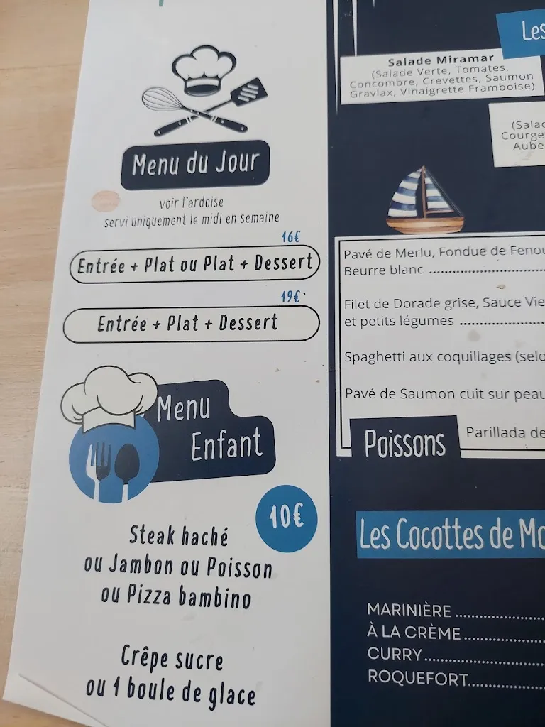 Menu_Le Miramar brasserie restaurant_Binic-Étables-sur-Mer_image_4