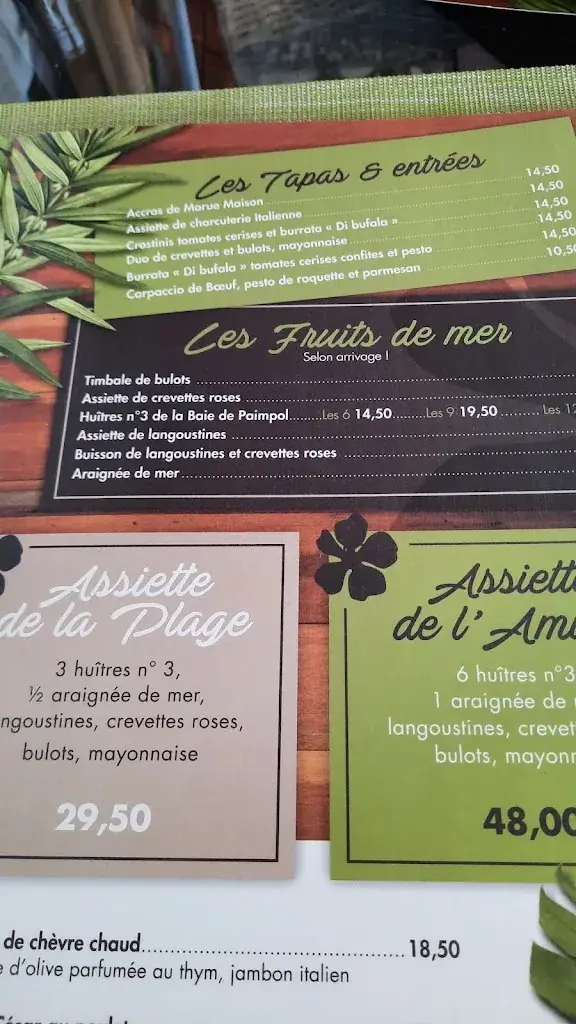 Menu_Via Costa_Binic-Étables-sur-Mer_image_1