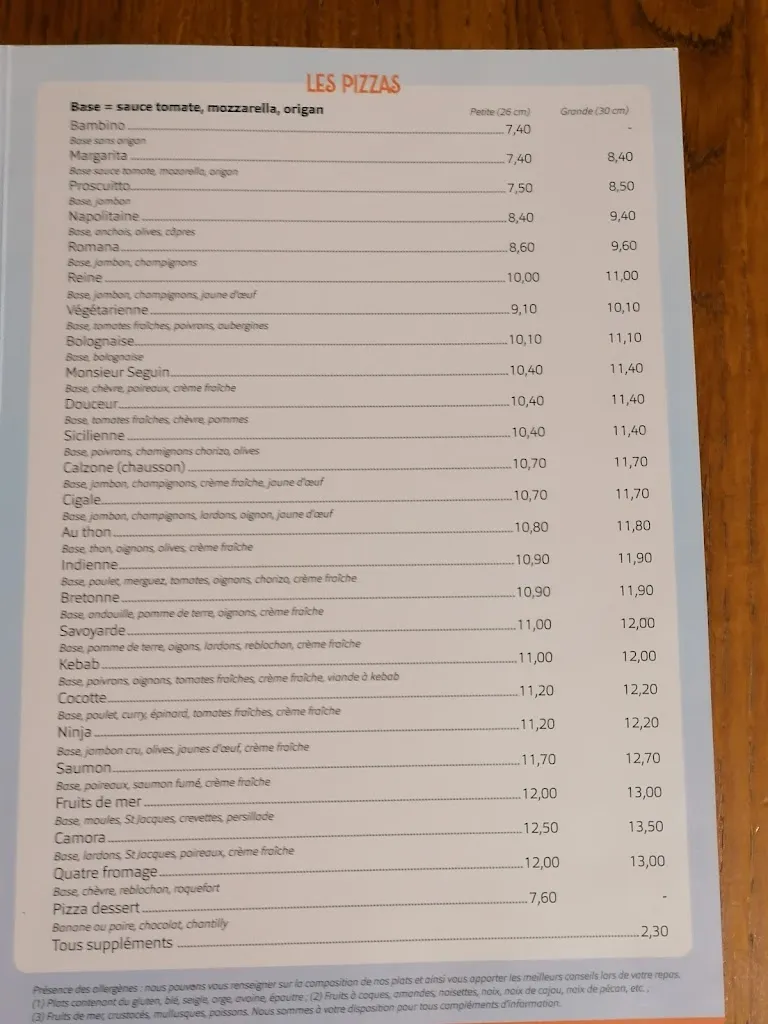 Menu_La Cigale_Camors_image_1