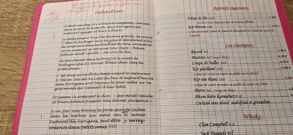 Menu_Au Coin Du Feu_Camors_immagine_3