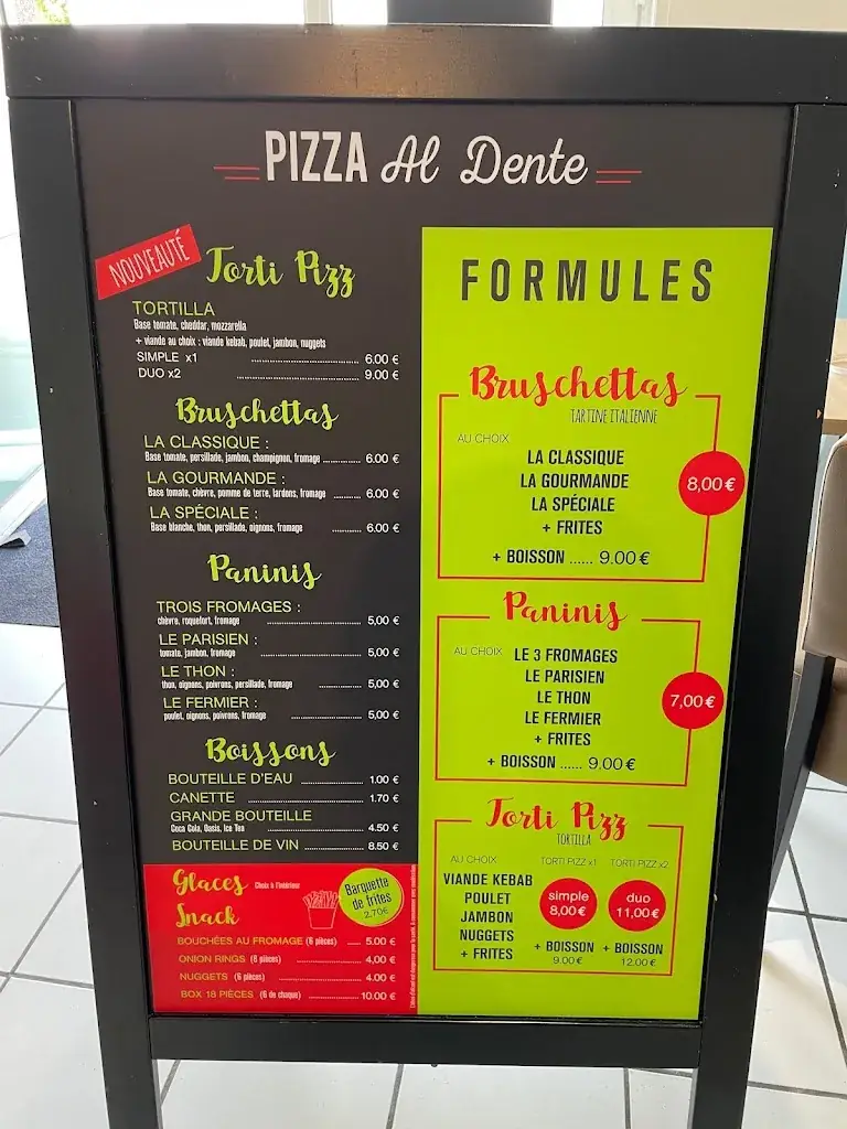 Menu_Pizza al dente - Pizzas à emporter Briec_Briec_image_2