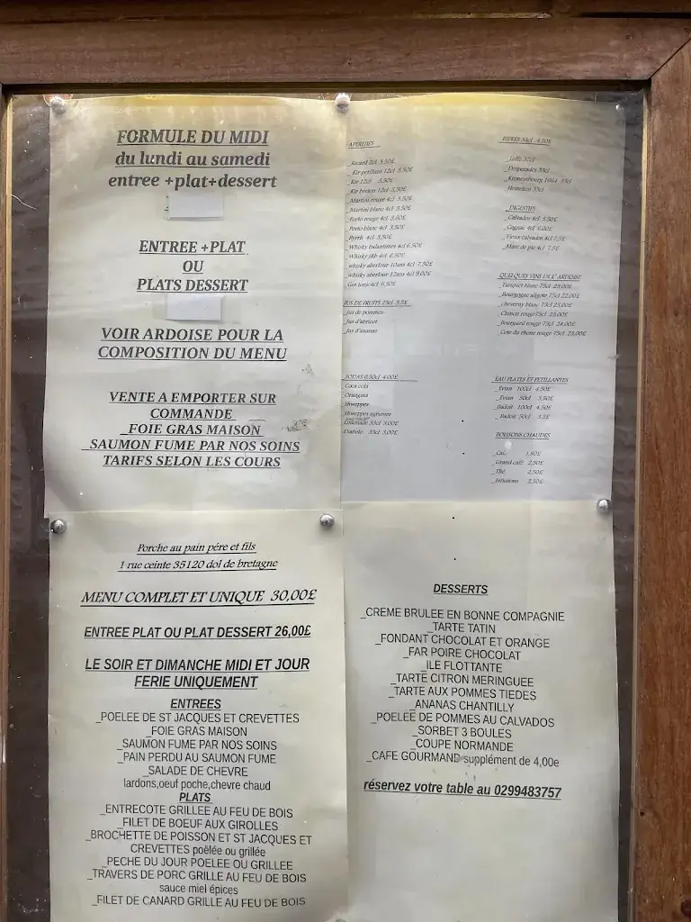 Menu_Le Porche Au Pain_Dol-de-Bretagne_image_1