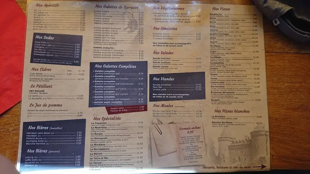 Menu_La Creperie de la Lanterne_Combourg_image_1