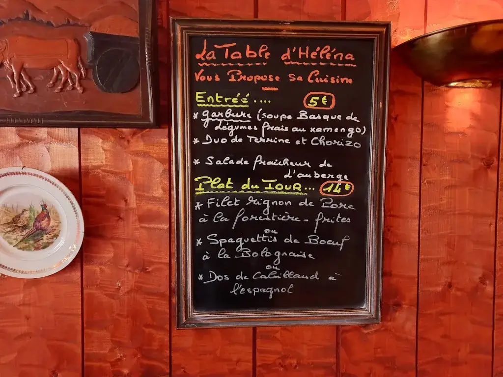 Menu_L'Auberge Basque_Callac_image_1