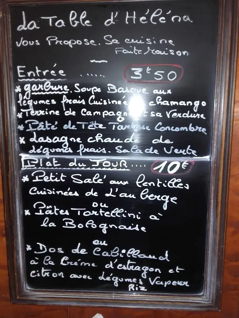 Menu_L'Auberge Basque_Callac_image_3