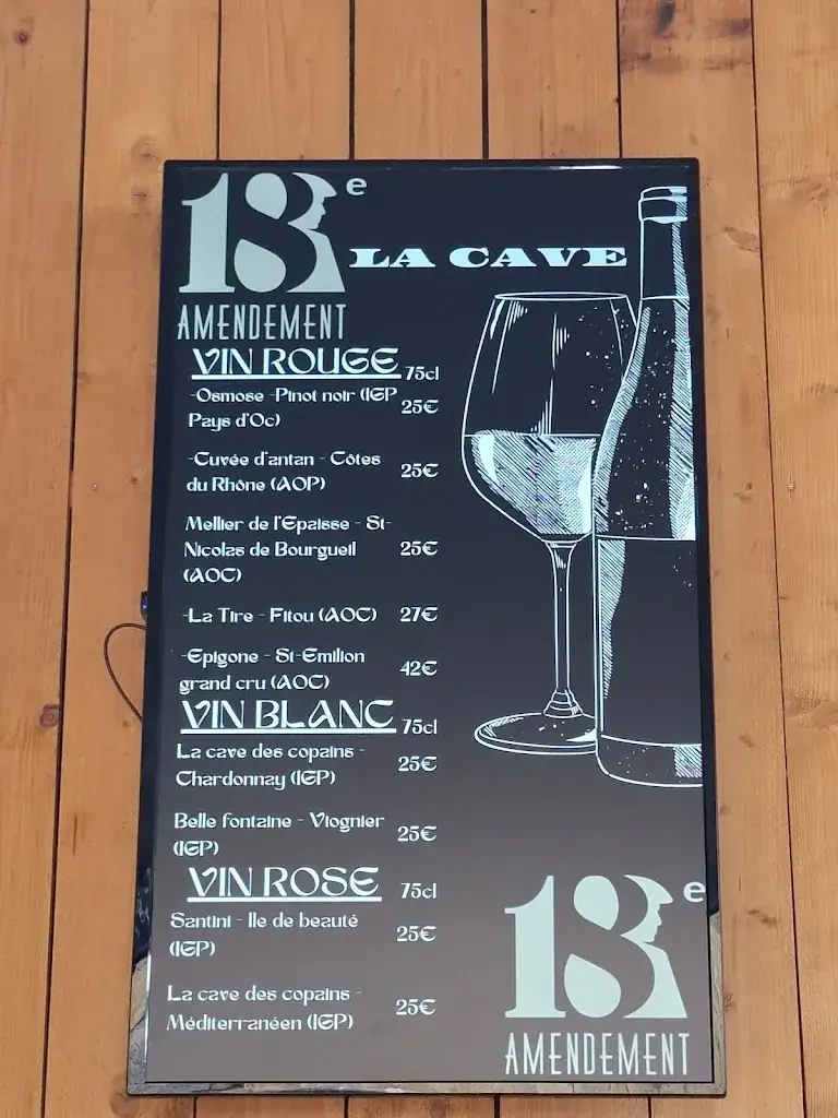 Menu_Le 18ème Amendement_Carnac_image_2