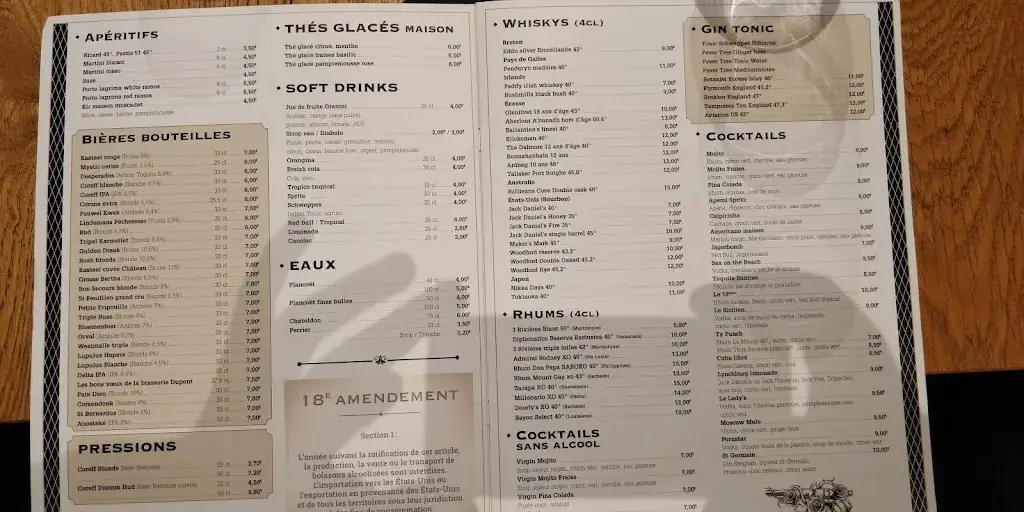 Menu_Le 18ème Amendement_Carnac_image_3