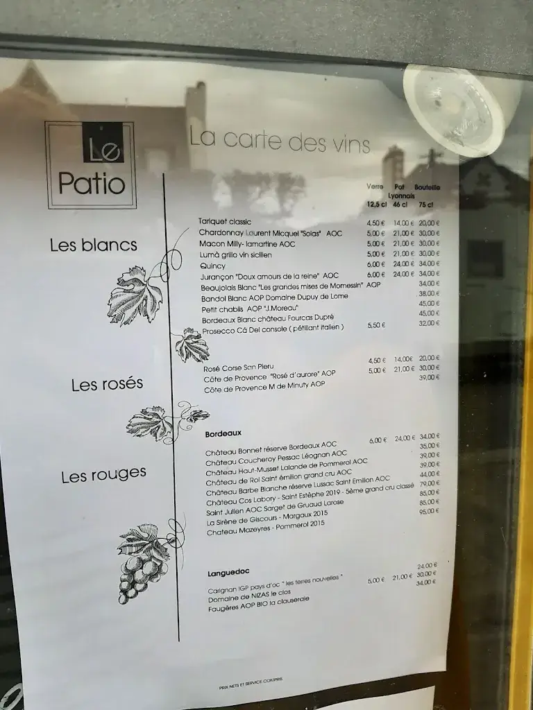 Menu_Le patio Restaurant_Carnac_image_4